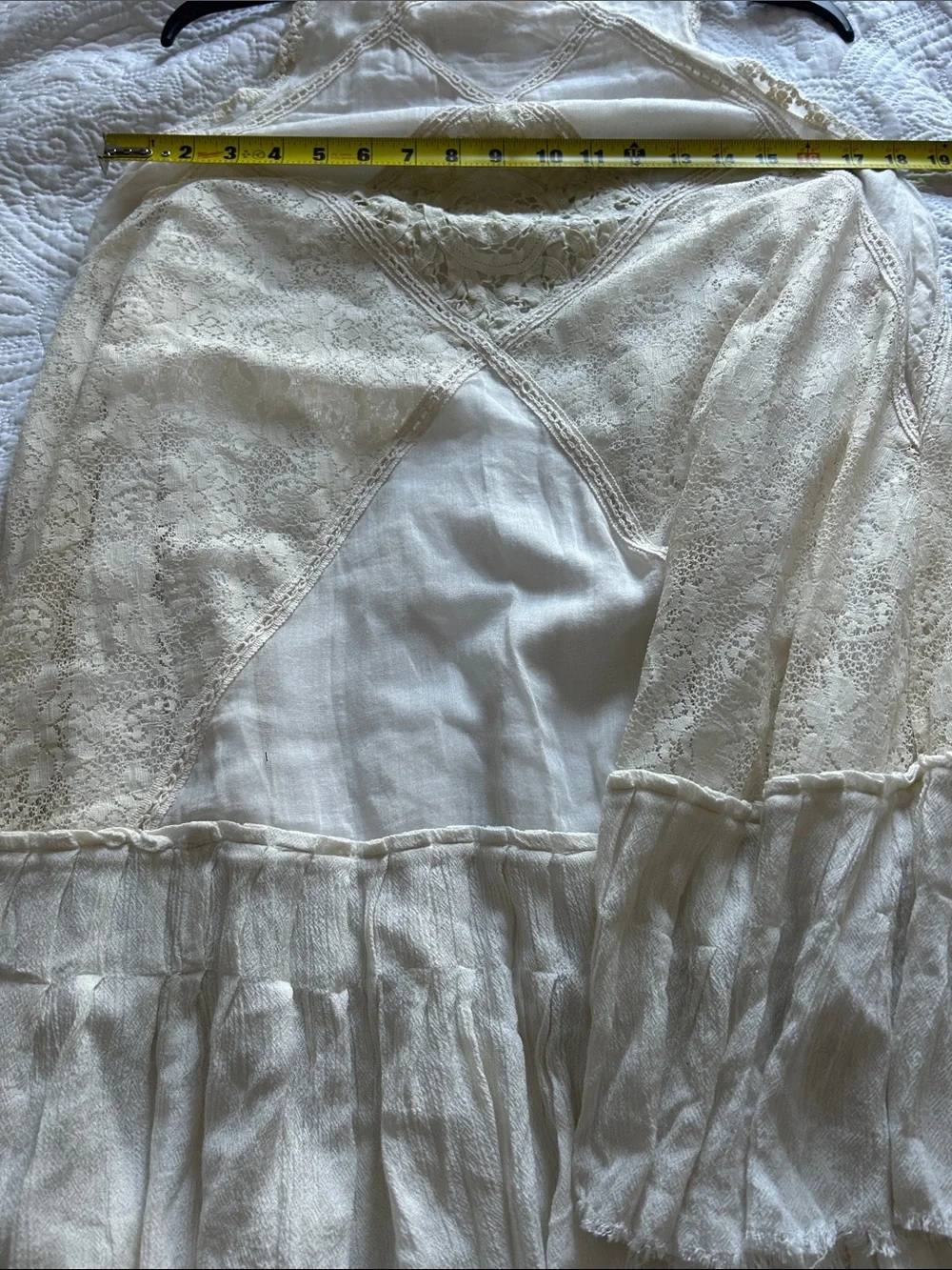 Free People Cream AngelLace Halter Mini Dress Size XS